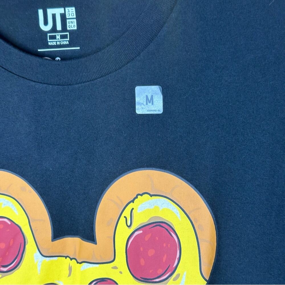 Uniqlo x Disney Pepperoni Pizza T-Shirt - BLACK - Picture 2 of 6